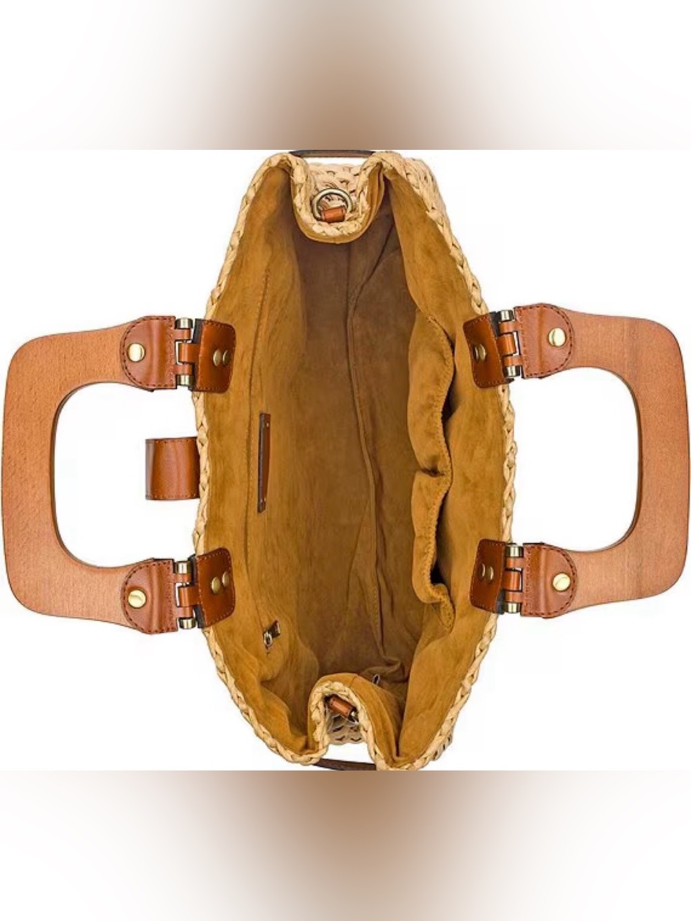 Patricia Nash Valpiana Straw Handle Satchel Bag - Picture 4 of 11
